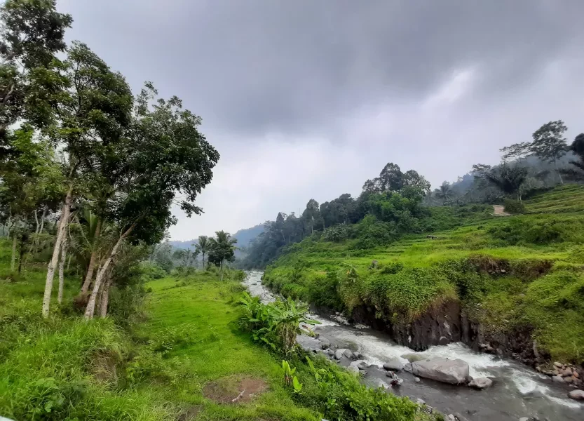 Tanah bagus langka view sungai pegunungan bumijawa guci tegal jateng-1